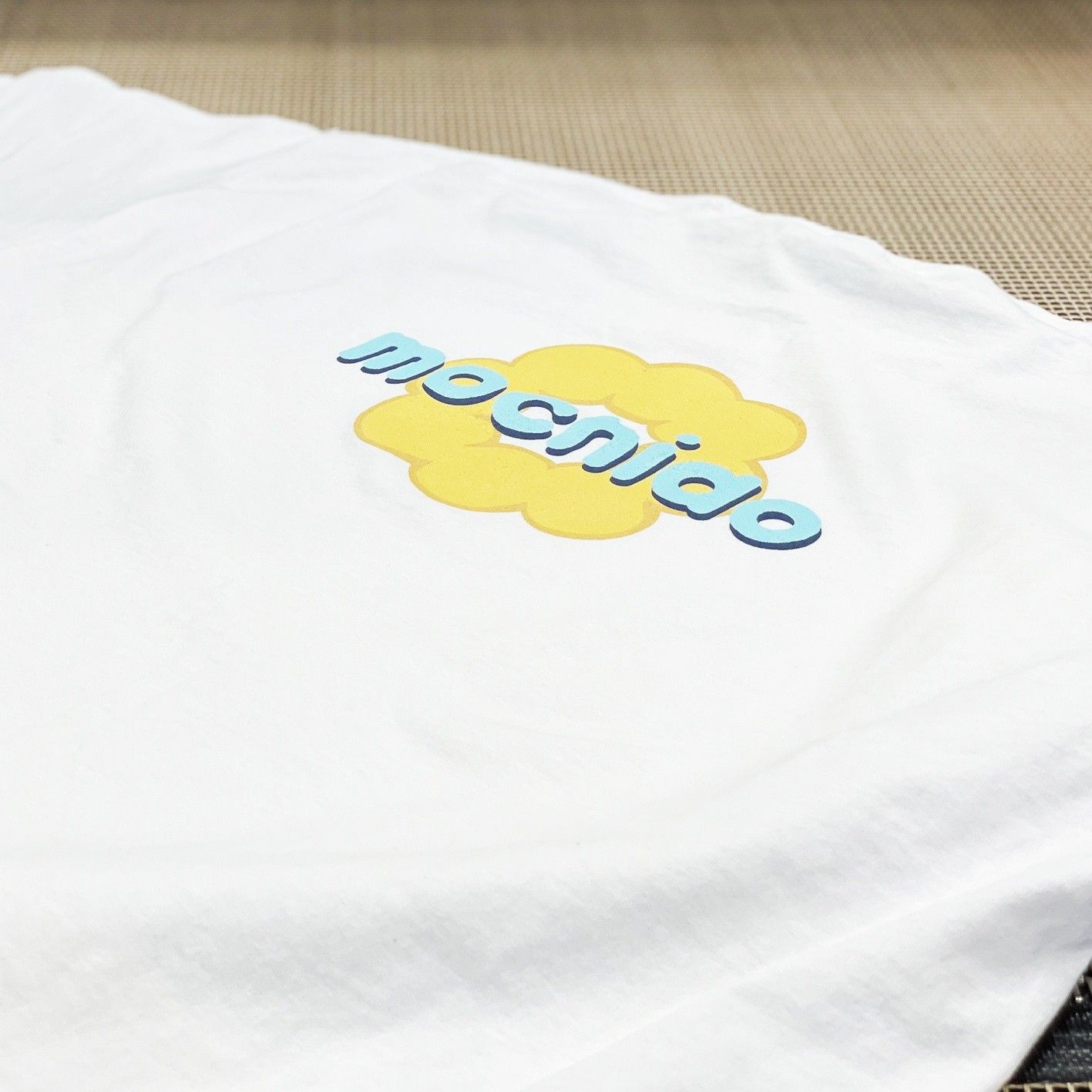 An image of a custom t-shirt we screen printed for mochido