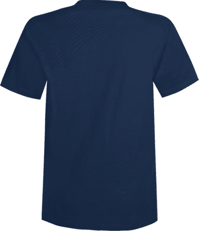 Am image of a Custom Champion Youth Short sleeve Cotton Tee in Navy!