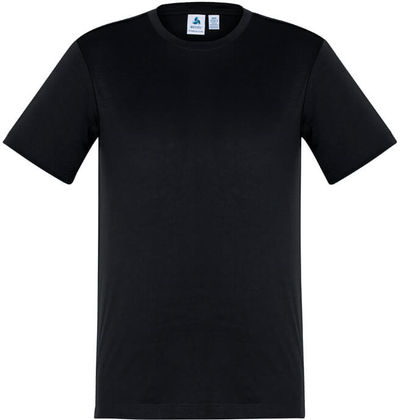 Am image of a Custom Biz Collection Mens Ace Tee in Black!