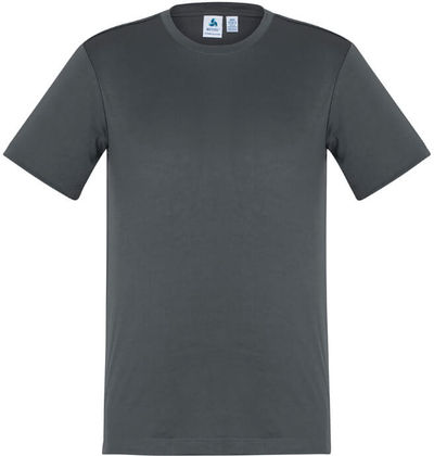 Am image of a Custom Biz Collection Mens Ace Tee in Grey!