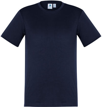 Am image of a Custom Biz Collection Kids Ace Tee in Navy!