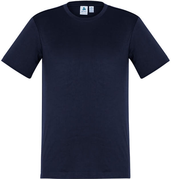 Am image of a Custom Biz Collection Mens Ace Tee in Navy!