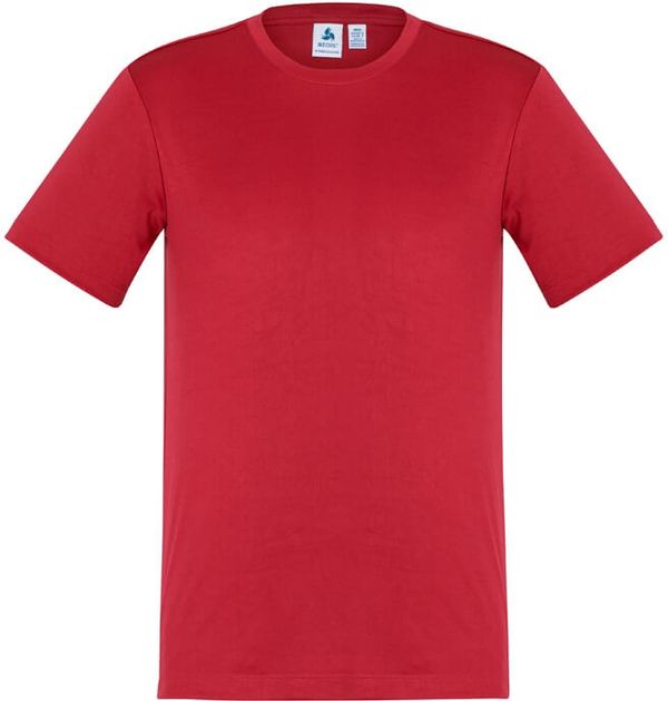 Am image of a Custom Biz Collection Kids Ace Tee in Red!