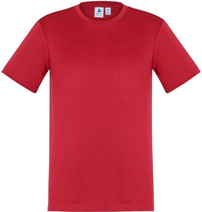 Am image of a Custom Biz Collection Kids Ace Tee in Red!