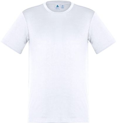 Am image of a Custom Biz Collection Kids Ace Tee in White!