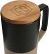 An image of a Custom Tahoe Tea and Coffee Ceramic Mug with Wood Lid 16oz!