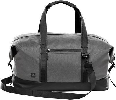 Am image of a Custom Stormtech Soho Gear Bag in Dolphin!