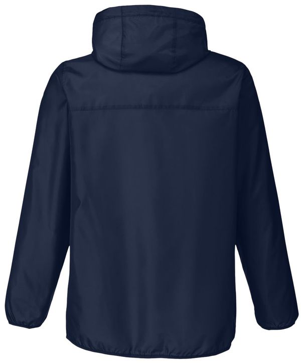An image of a Custom Team 365 Adult Zone Protect Packable Anorak Jacket in Sport Dark Navy!