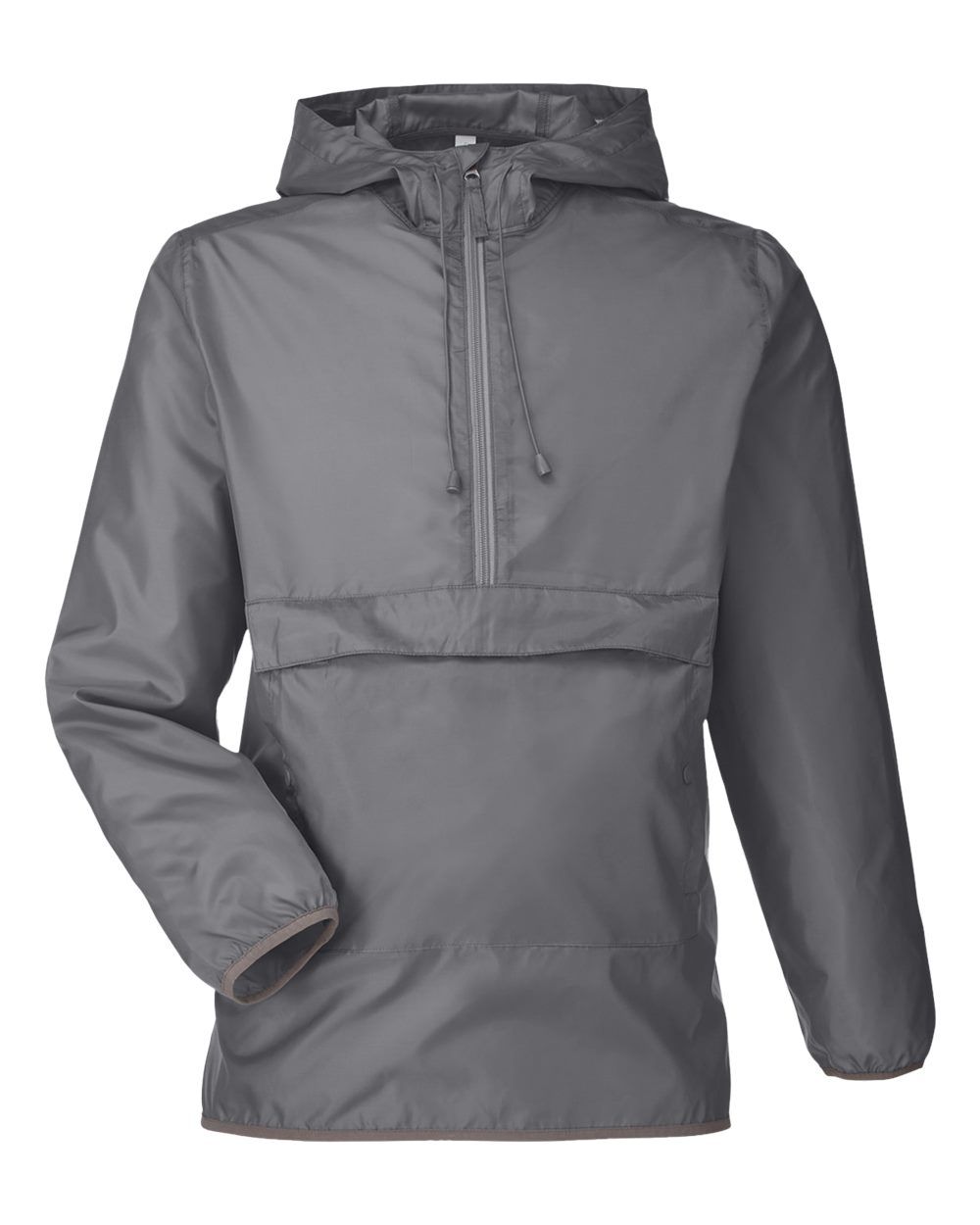 Team 365 Adult Zone Protect Packable Anorak Jacket in Sport Graphite