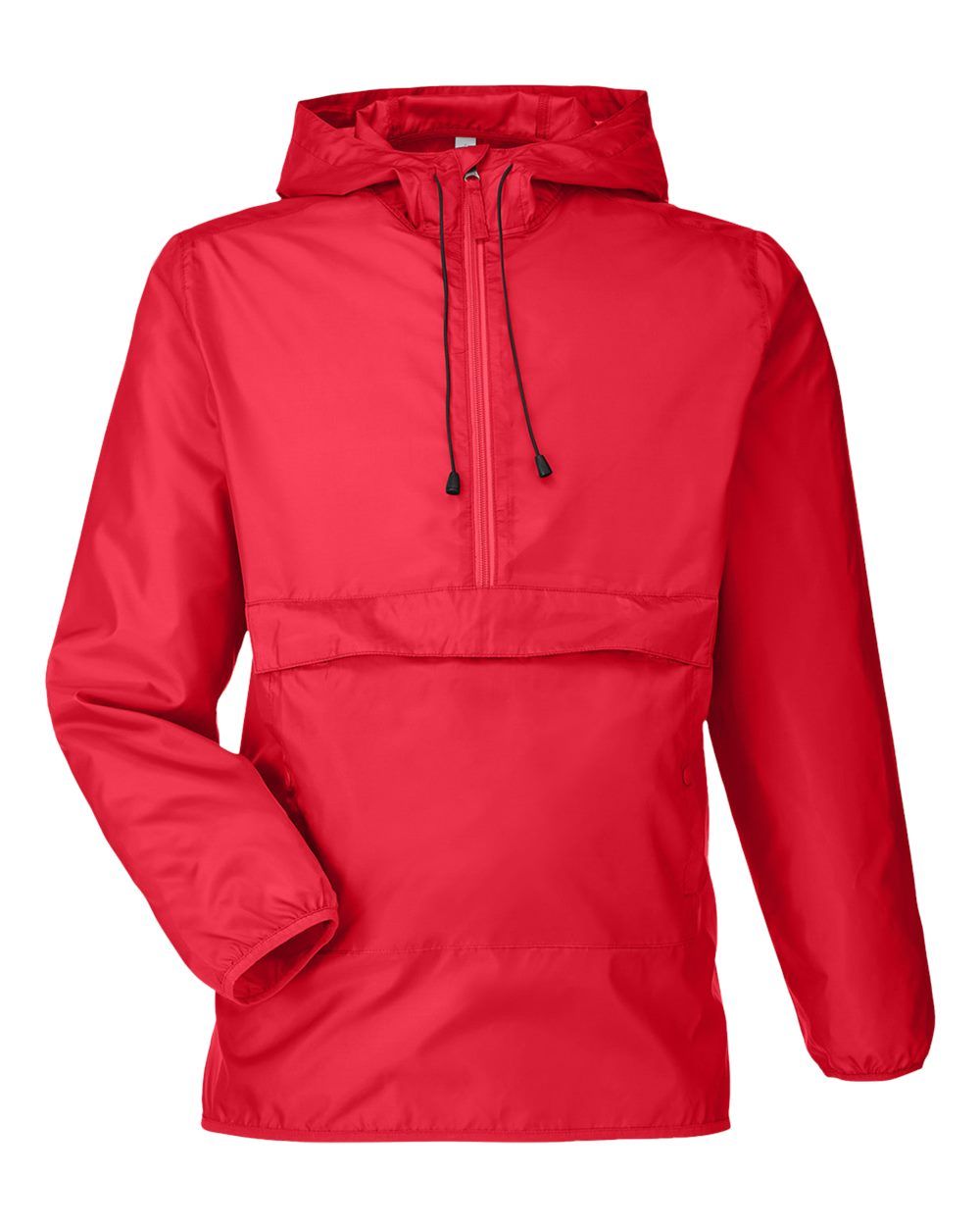 Team 365 Adult Zone Protect Packable Anorak Jacket in Sport Red
