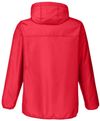 An image of a Custom Team 365 Adult Zone Protect Packable Anorak Jacket in Sport Red!