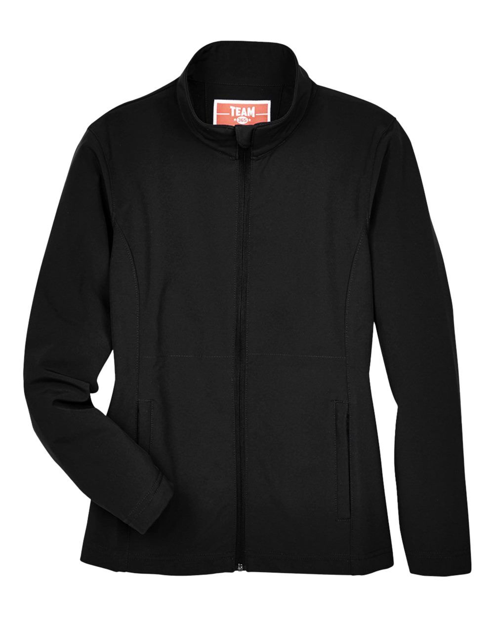 Team 365 Ladies' Leader Soft Shell Jacket in Black