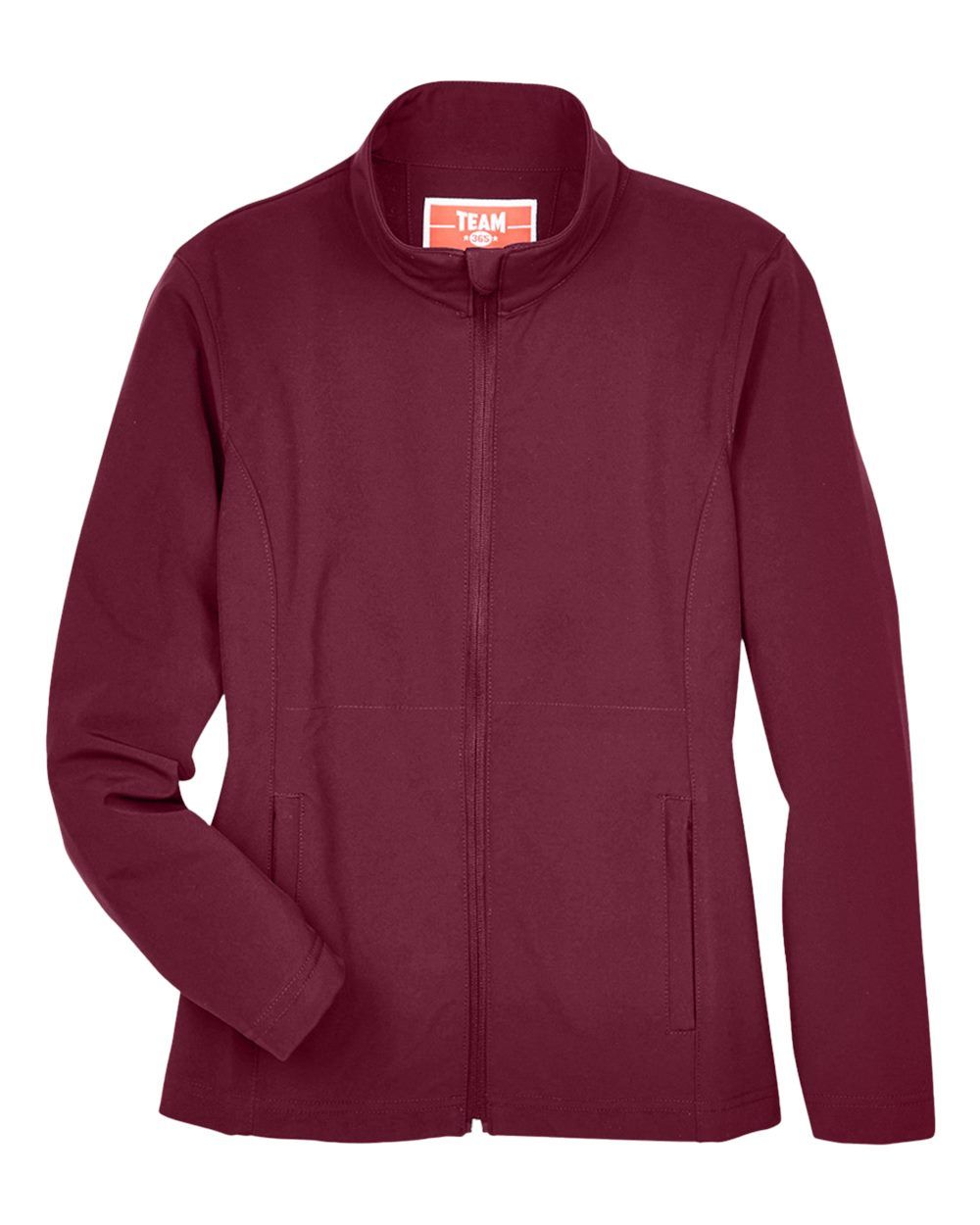 Team 365 Ladies' Leader Soft Shell Jacket in Sport Maroon