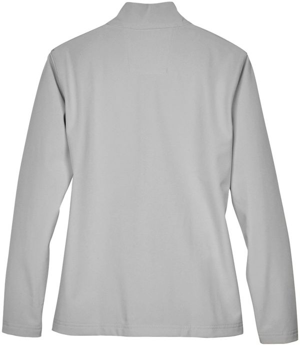 An image of a Custom Team 365 Ladies' Leader Soft Shell Jacket in Sport Silver!