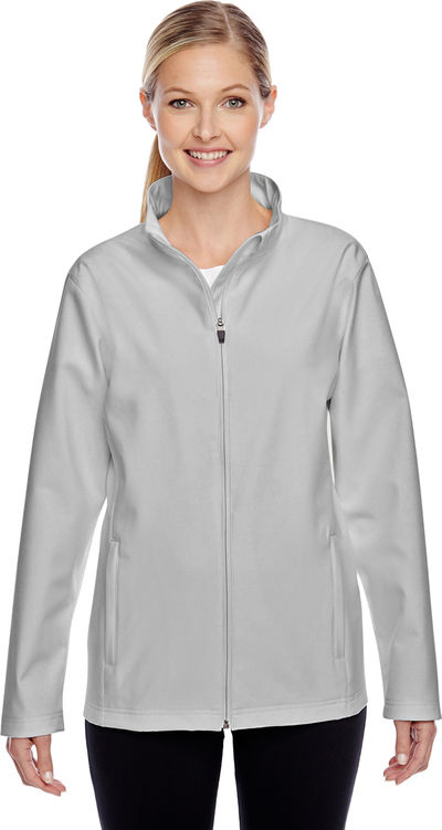 An image of a Custom Team 365 Ladies' Leader Soft Shell Jacket!