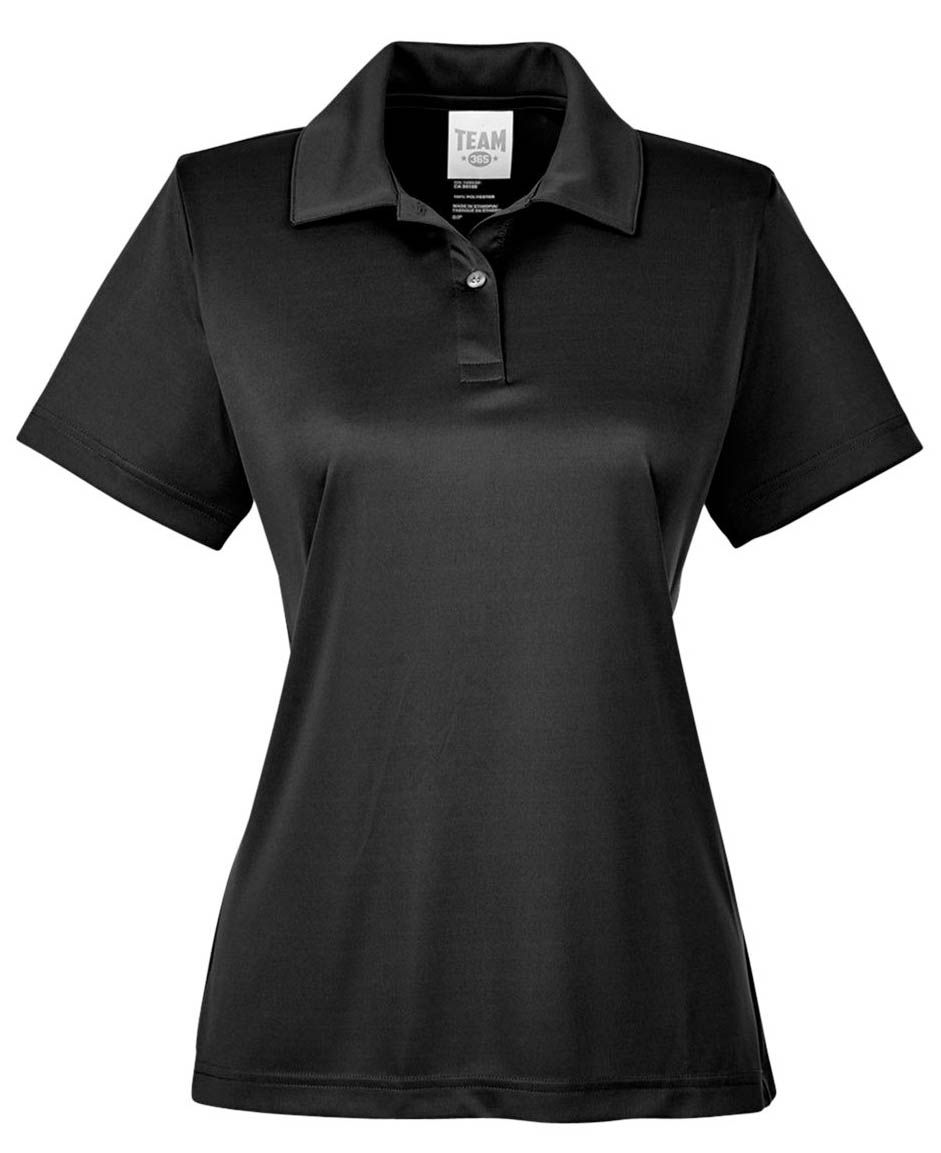 Team 365 Ladies' Zone Performance Polo in Black