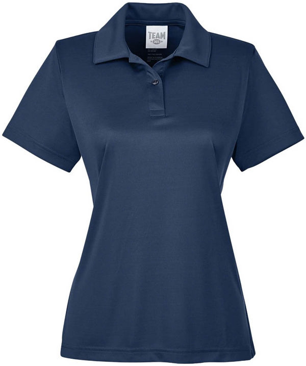 An image of a Custom Team 365 Ladies' Zone Performance Polo in Sport Dark Navy!
