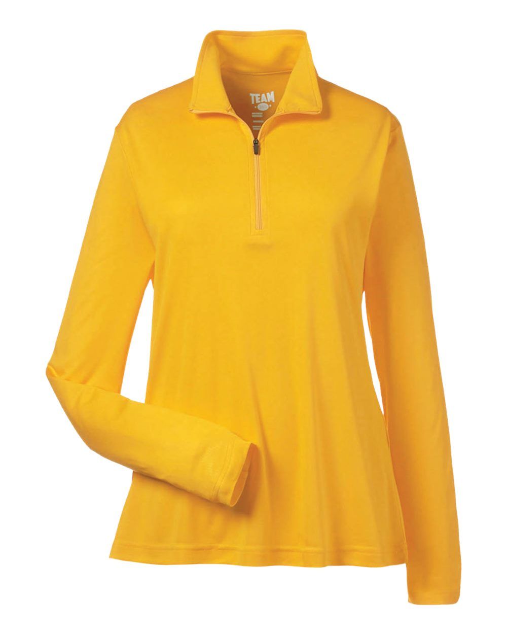 Team 365 Ladies' Zone Performance Quarter Zip in Athletic Gold