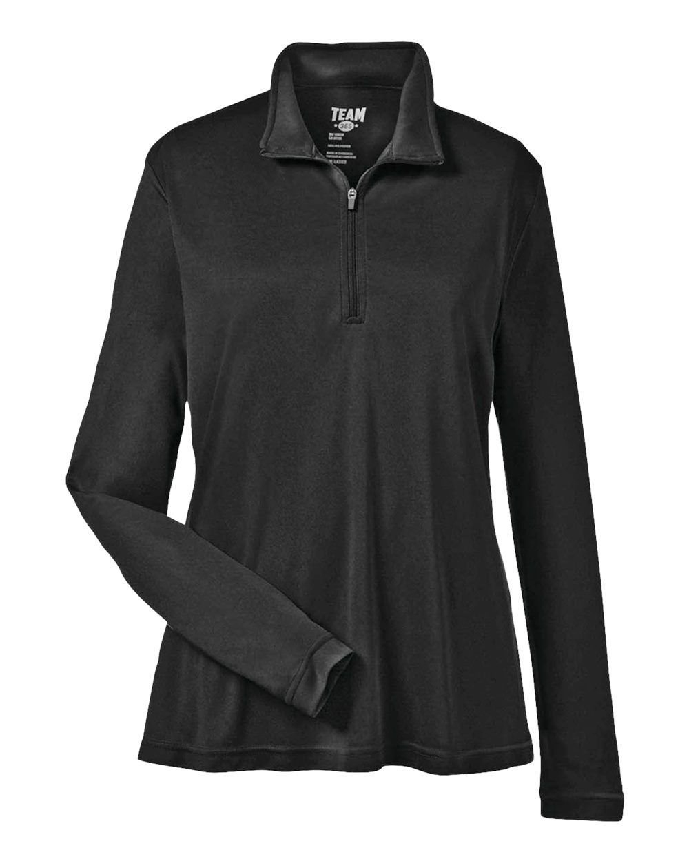 Team 365 Ladies' Zone Performance Quarter Zip in Black