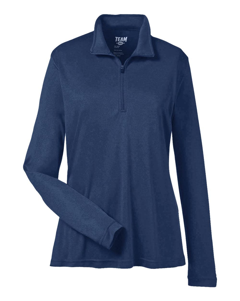 Team 365 Ladies' Zone Performance Quarter Zip in Sport Dark Navy