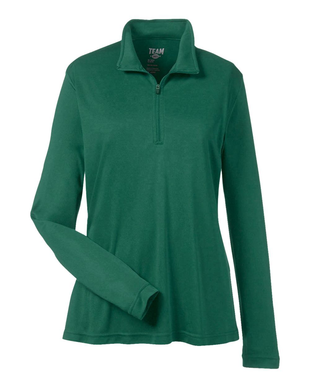Team 365 Ladies' Zone Performance Quarter Zip in Sport Forest