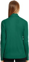 Am image of a Custom Team 365 Ladies' Zone Performance Quarter Zip in Sport Forest!