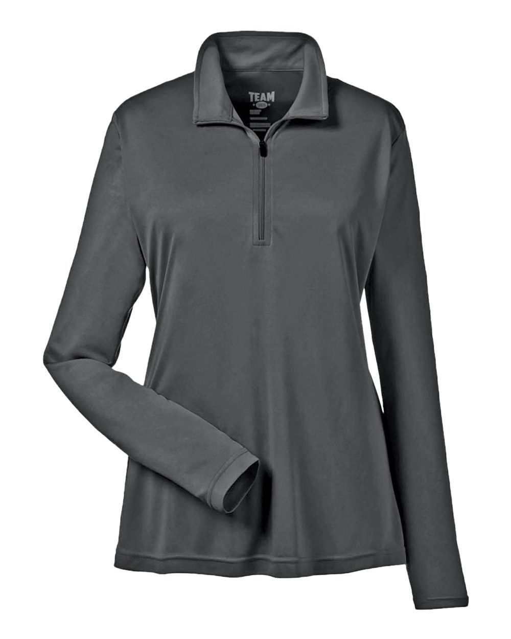 Team 365 Ladies' Zone Performance Quarter Zip in Sport Graphite
