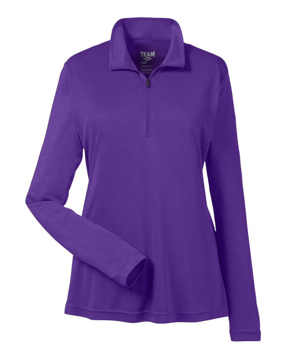 Team 365 Ladies' Zone Performance Quarter Zip in Sport Purple