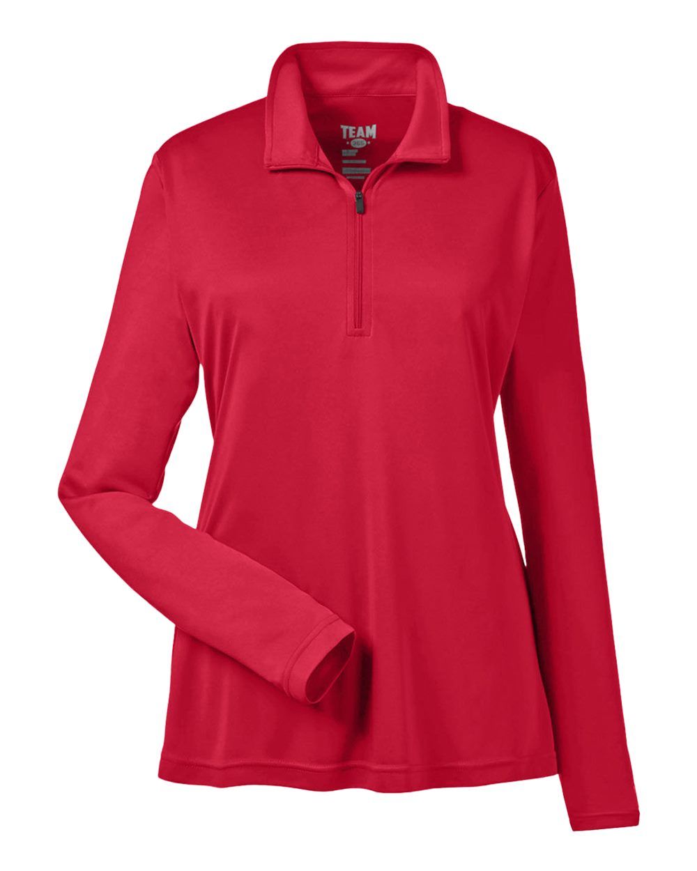 Team 365 Ladies' Zone Performance Quarter Zip in Sport Red