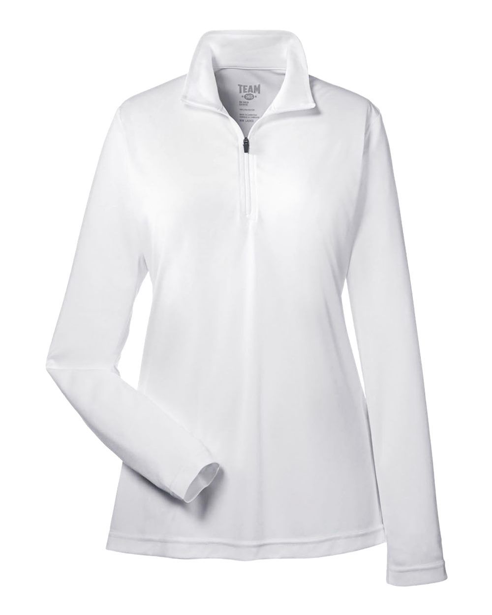 Team 365 Ladies' Zone Performance Quarter Zip in White