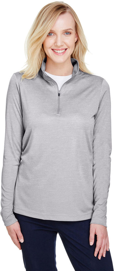 An image of a Custom Team 365 Ladies' Zone Sonic Heather Performance Quarter Zip!
