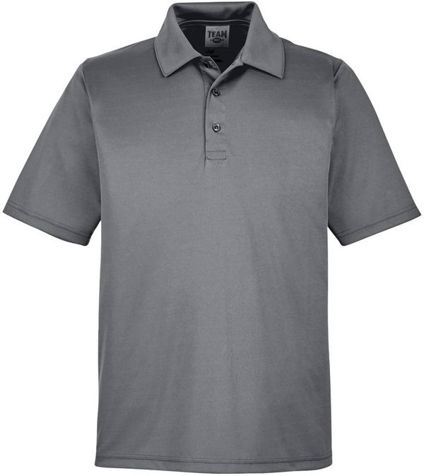 An image of a Custom Team 365 Men's Zone Performance Polo in Sport Graphite!