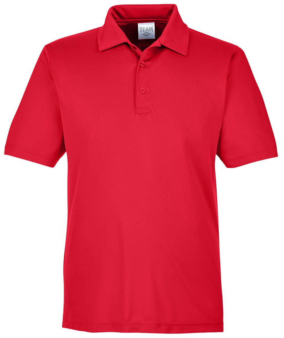 Team 365 Men's Zone Performance Polo in Sport Red