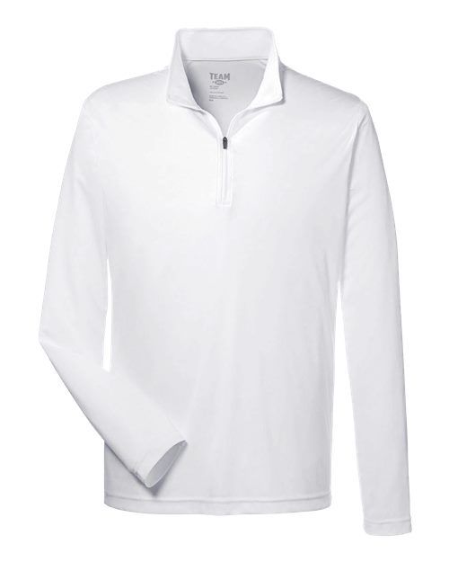 Team 365 Men's Zone Performance Quarter Zip in White