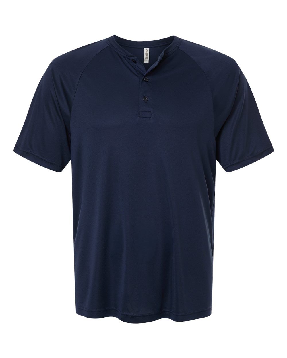 Team 365 Mens Zone Performance Henley in Sport Dark Navy