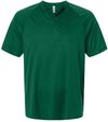 An image of a Custom Team 365 Mens Zone Performance Henley in Sport Forest!