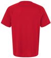 An image of a Custom Team 365 Mens Zone Performance Henley in Sport Red!