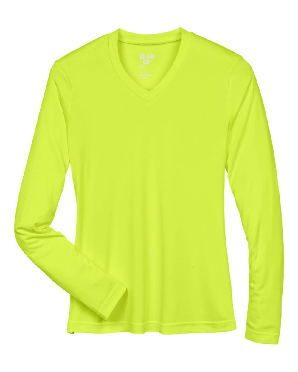 Team 365 Womens Zone Performance Long Sleeve Shirt in Safety Yellow