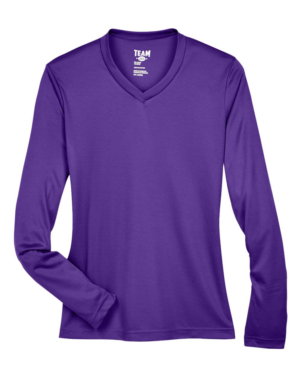 Team 365 Womens Zone Performance Long Sleeve Shirt in Sport Purple