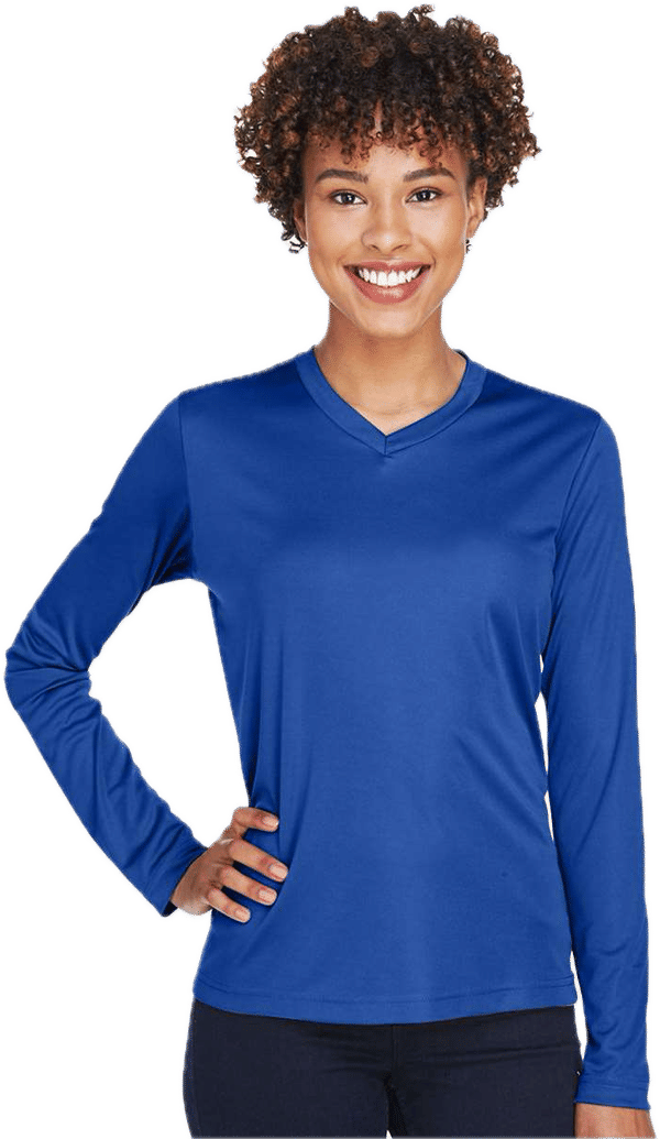 An image of a Custom Team 365 Womens Zone Performance Long Sleeve Shirt!