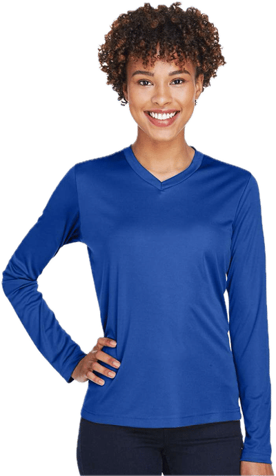 An image of a Custom Team 365 Womens Zone Performance Long Sleeve Shirt!