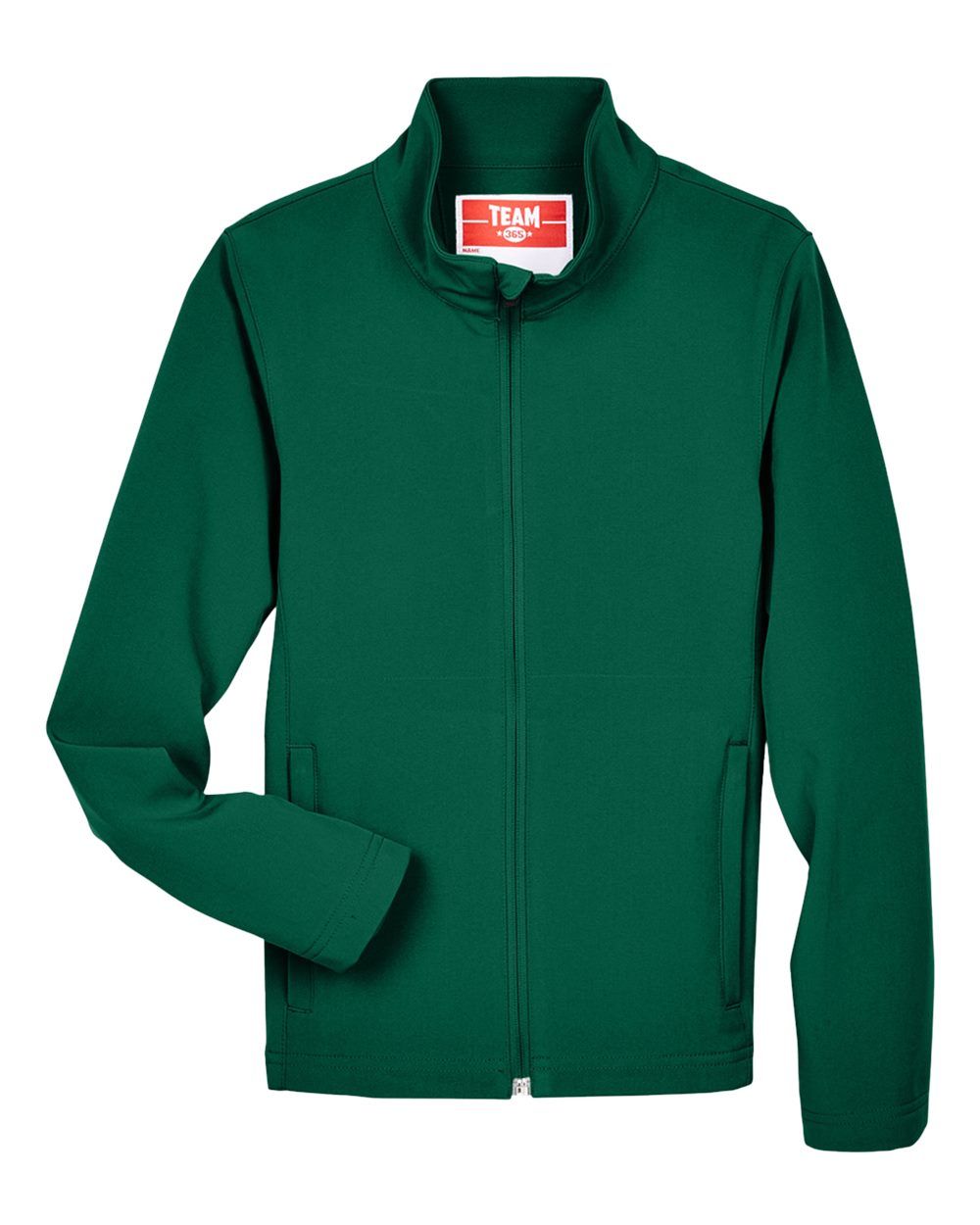 Team 365 Youth Leader Soft Shell Jacket in Sport Forest