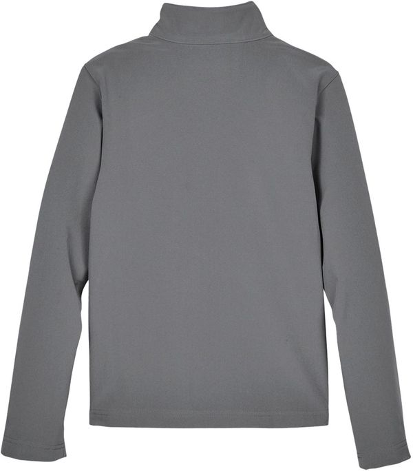 An image of a Custom Team 365 Youth Leader Soft Shell Jacket in Sport Graphite!