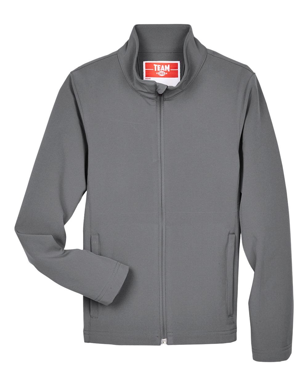 Team 365 Youth Leader Soft Shell Jacket in Sport Graphite
