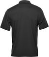 Am image of a Custom Stormtech Men's Camino Performance Short Sleeve Polo in Black!