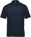 Am image of a Custom Stormtech Men's Camino Performance Short Sleeve Polo in Navy!