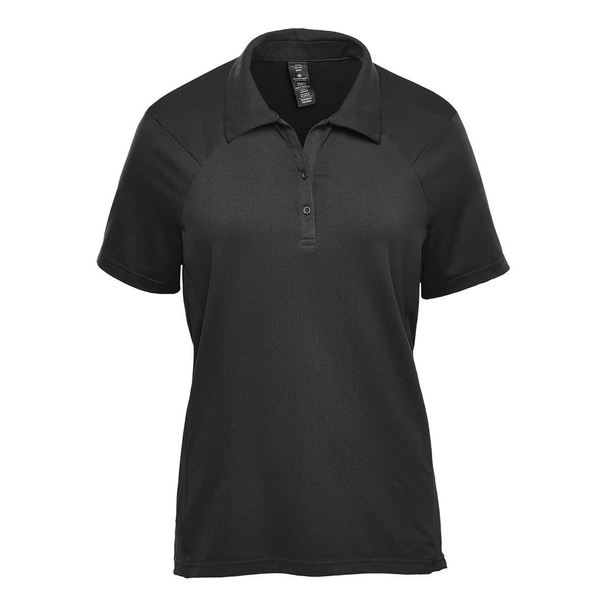 Stormtech Women's Camino Performance Short Sleeve Polo in Black