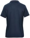Am image of a Custom Stormtech Women's Camino Performance Short Sleeve Polo in Navy!