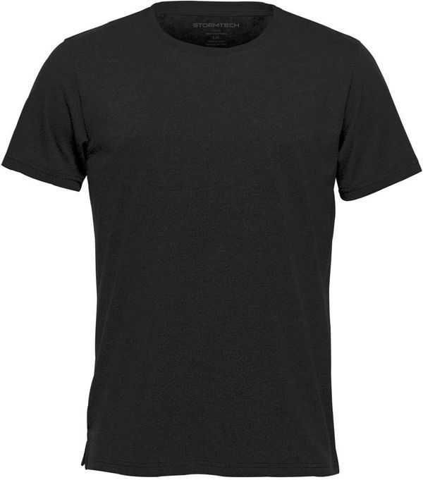 Am image of a Custom Stormtech Men's Torcello Crew Neck Tee in Black!