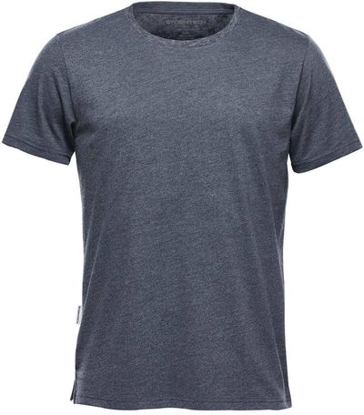 Am image of a Custom Stormtech Men's Torcello Crew Neck Tee in Denim Heather!